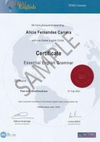 Certificate in Essential English Grammar