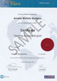 Certificate Teaching Business English